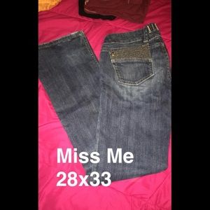 Miss Me jeans 28x33